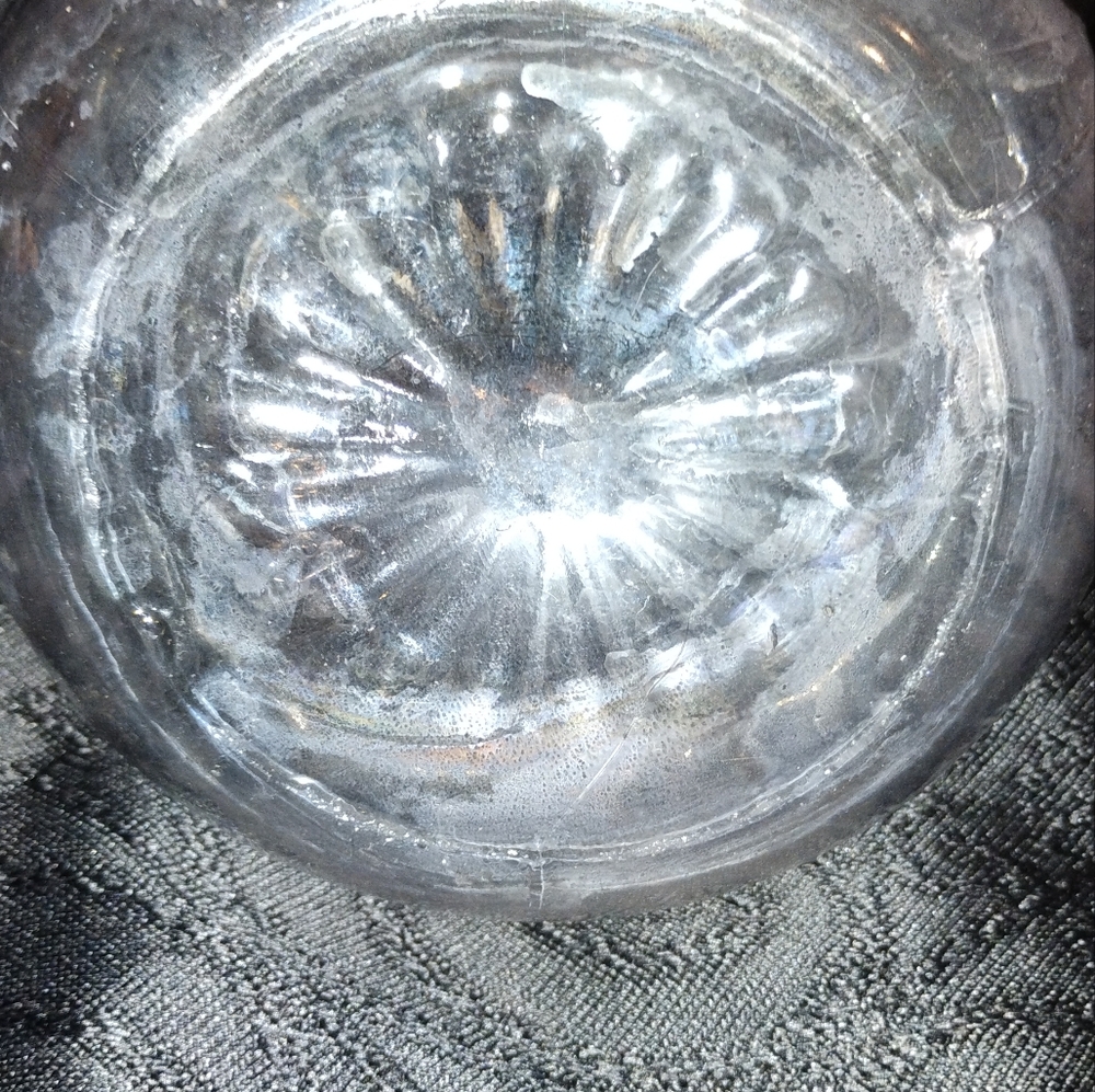 Vintage Bundle Of 4 Glass/Crystal/ Glass Empty Decanters With Matching Stoppers! - Picture 6 of 16